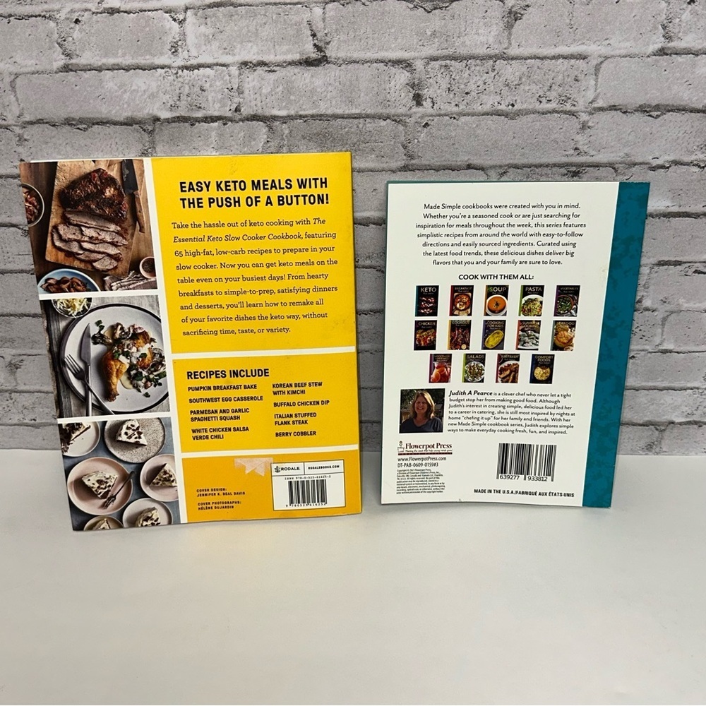 Keto Slow Cooker & Keto Made Simple Recipes Cookbooks Lot of 2 Keto Paperback - Picture 2 of 14